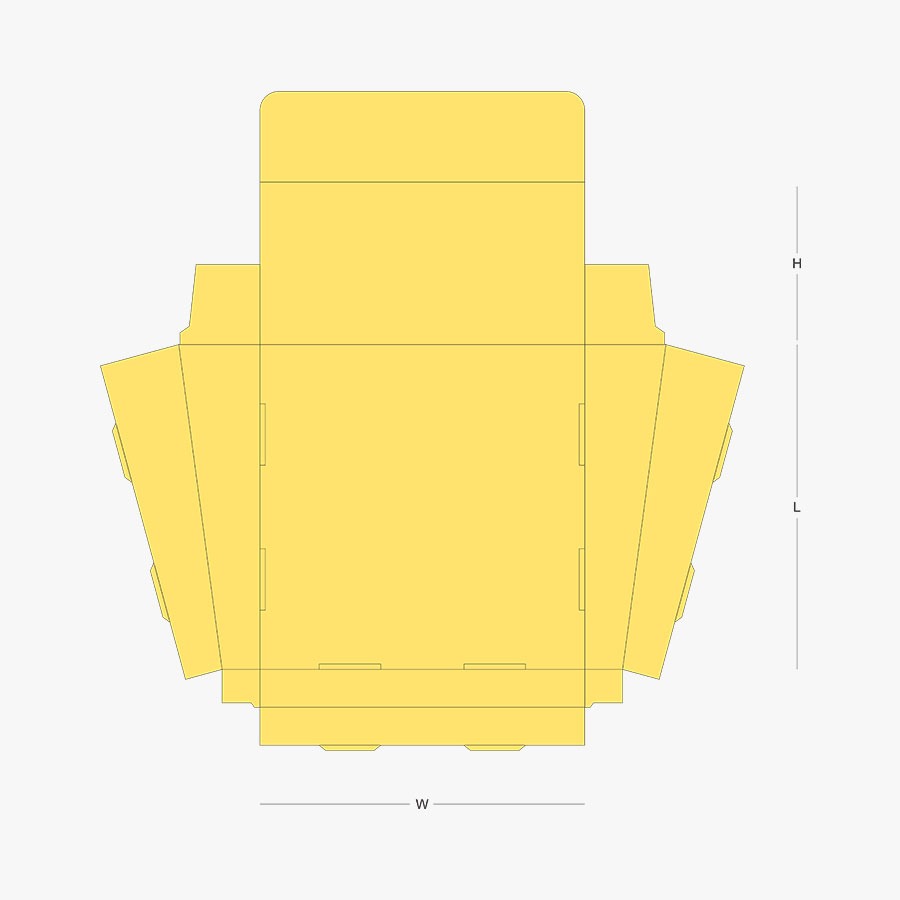 Taper Style Double Wall Display Lid 